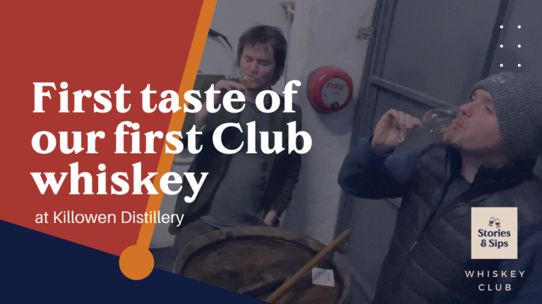 The first taste of our first Whiskey Club bottling